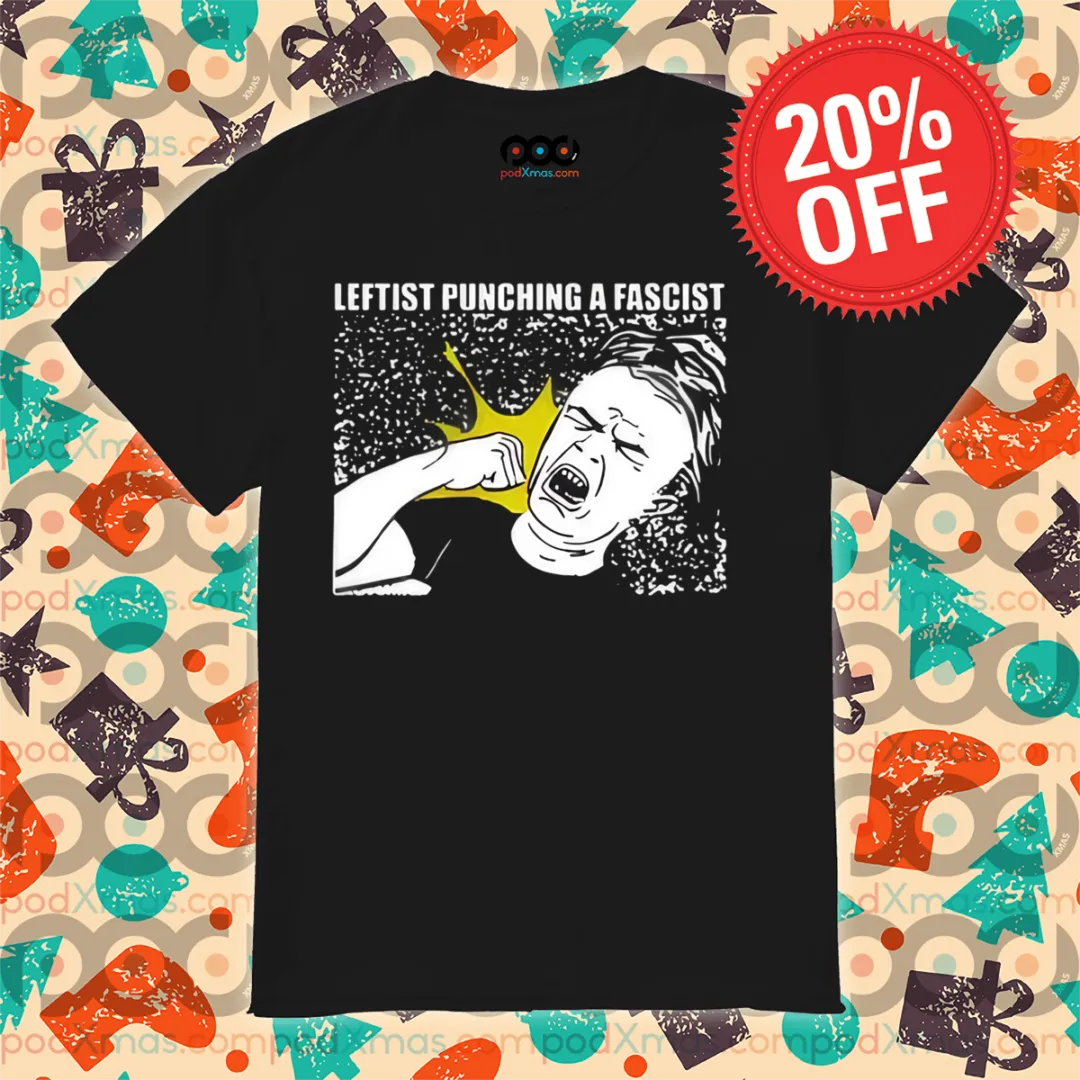 Self Punching Leftist Punching A Fascist Shirt