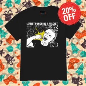 Self Punching Leftist Punching A Fascist Shirt