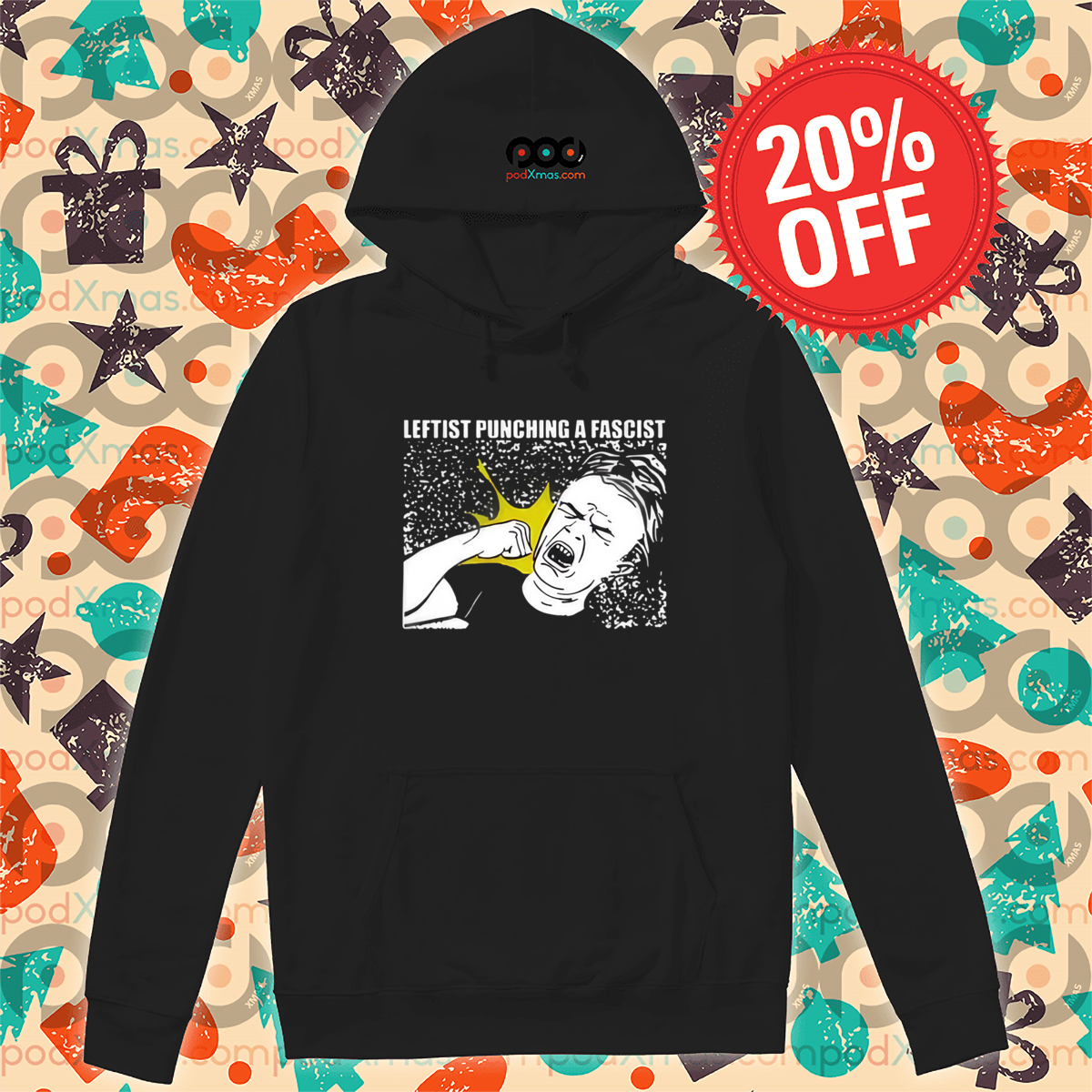 Self Punching Leftist Punching A Fascist Shirt
