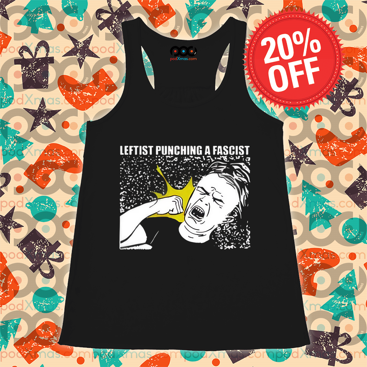 Self Punching Leftist Punching A Fascist Shirt