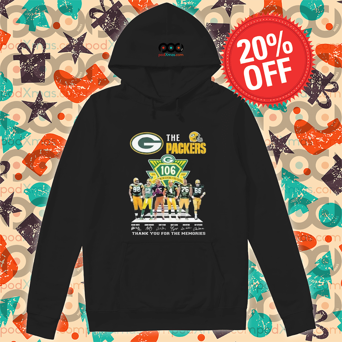 The Green Bay Packers 106th Thank You For The Memories 1925 2025 Signatures Shirt