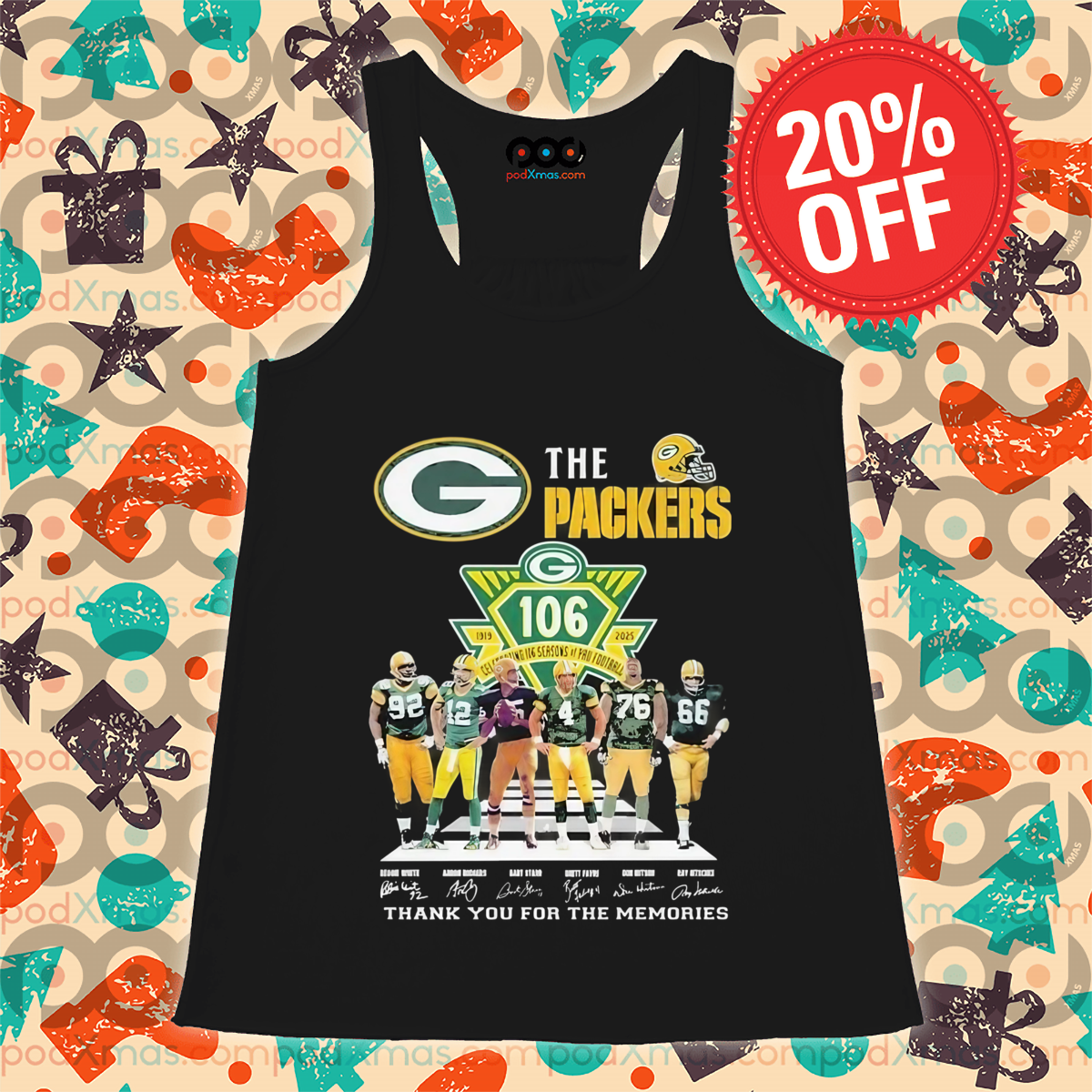 The Green Bay Packers 106th Thank You For The Memories 1925 2025 Signatures Shirt