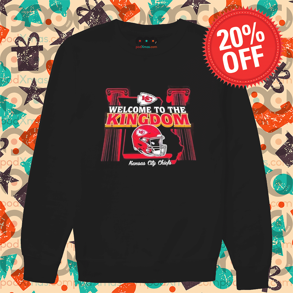 Welcome To The Kingdom Kansas City Chiefs Helmet Shirt