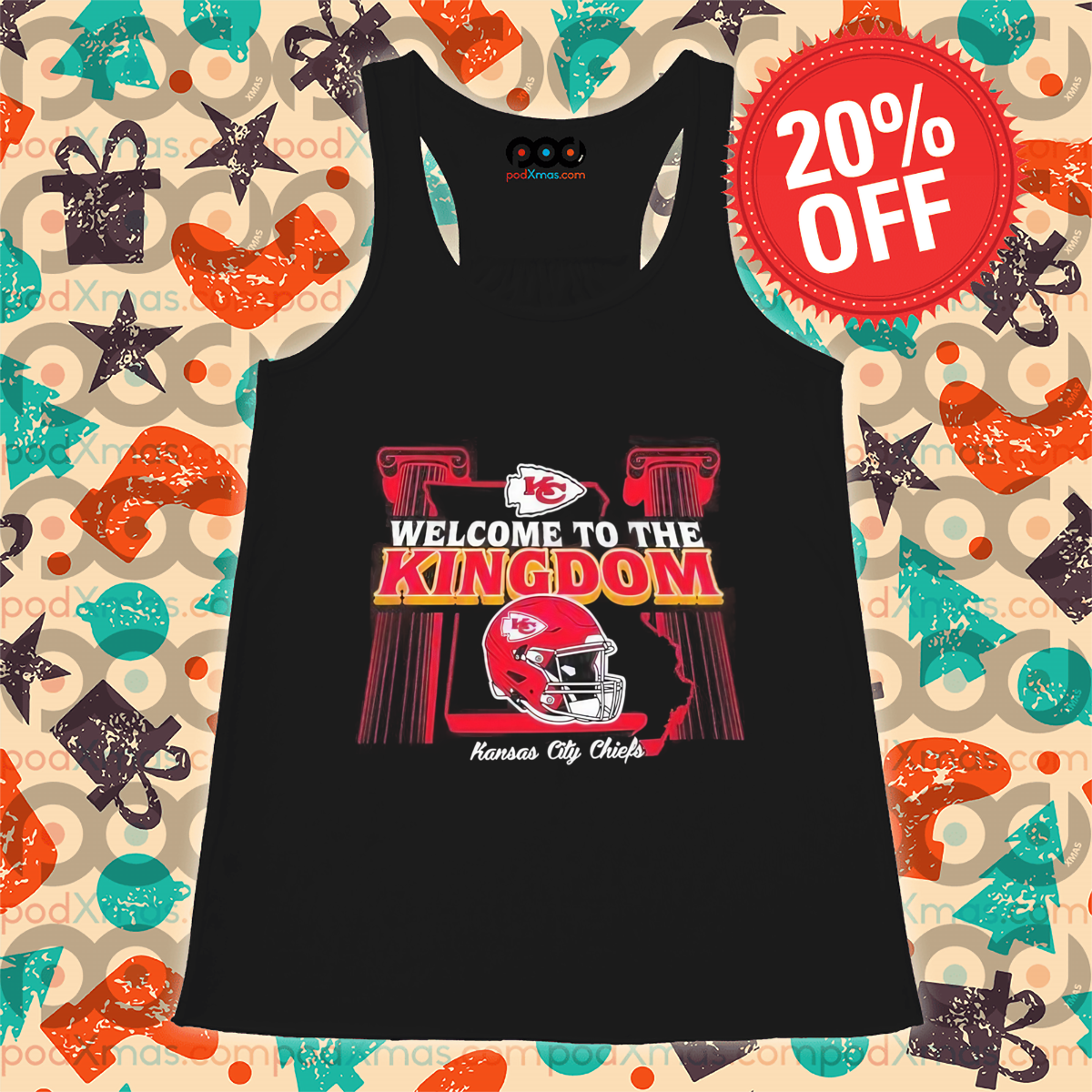 Welcome To The Kingdom Kansas City Chiefs Helmet Shirt