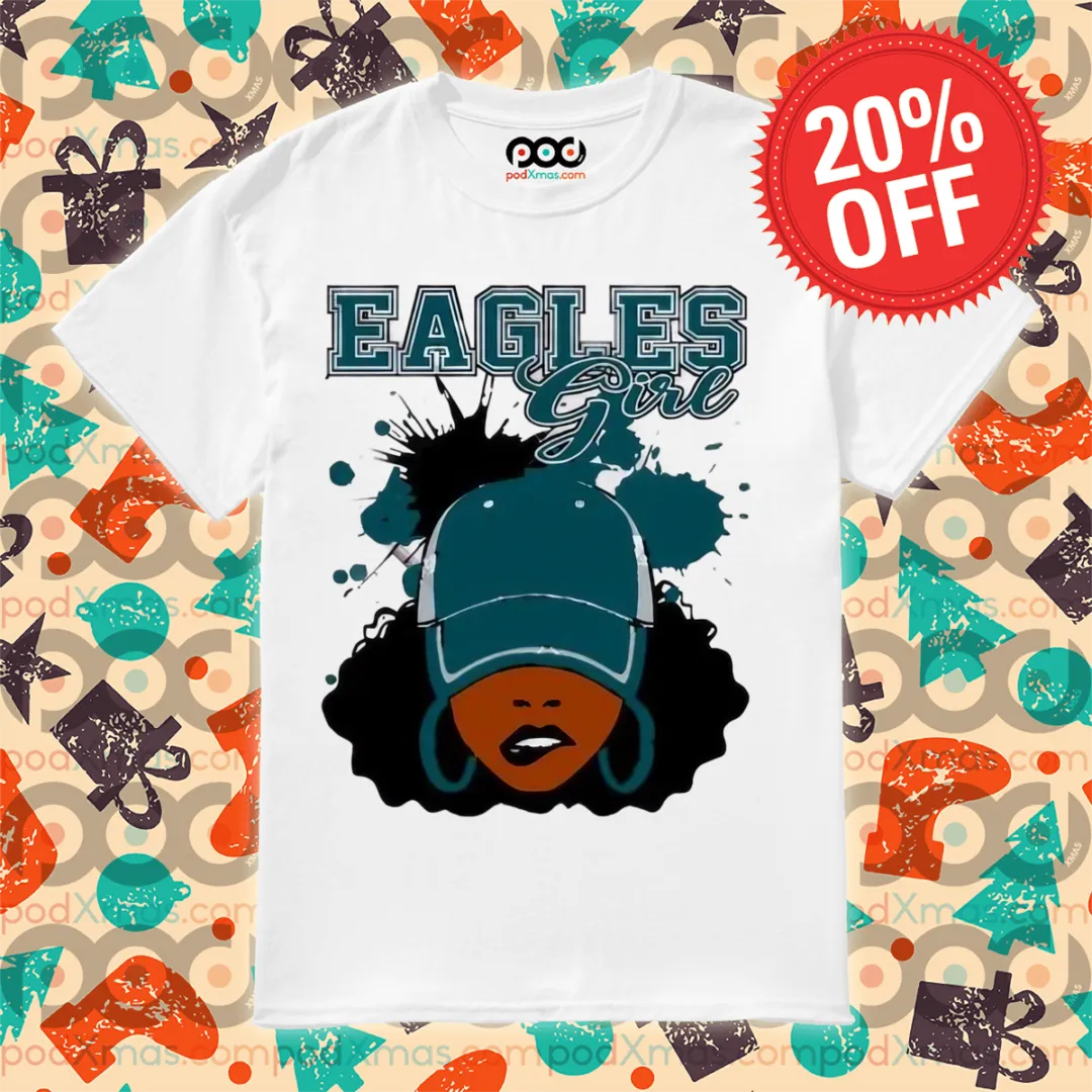 Eagles African American Girl Eagles Super Bowl LIX Champions 2025 Shirt