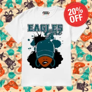 Eagles African American Girl Eagles Super Bowl LIX Champions 2025 Shirt
