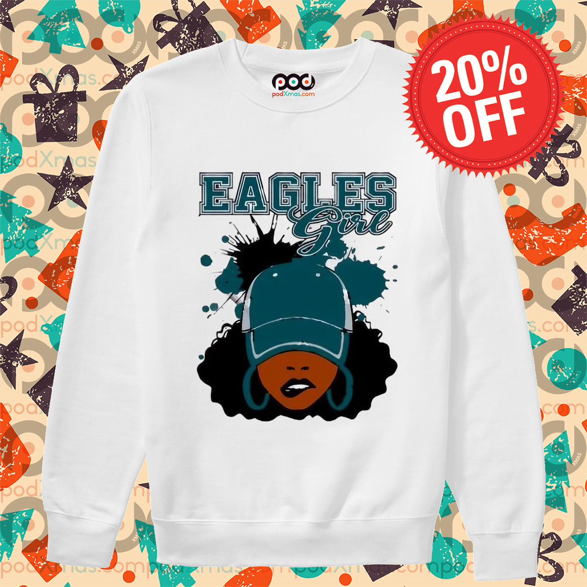 Eagles African American Girl Eagles Super Bowl LIX Champions 2025 Shirt