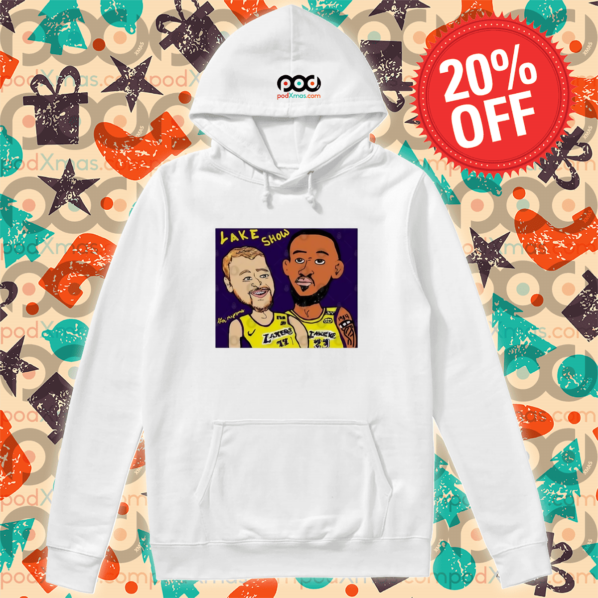 Laker Show LeBron James and Luka Doncic Shirt