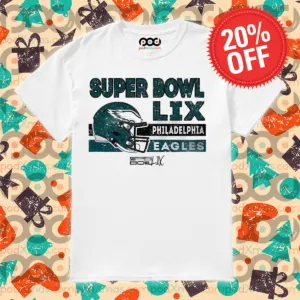 Philadelphia Eagles 2024 Super Bowl Helmet Shirt