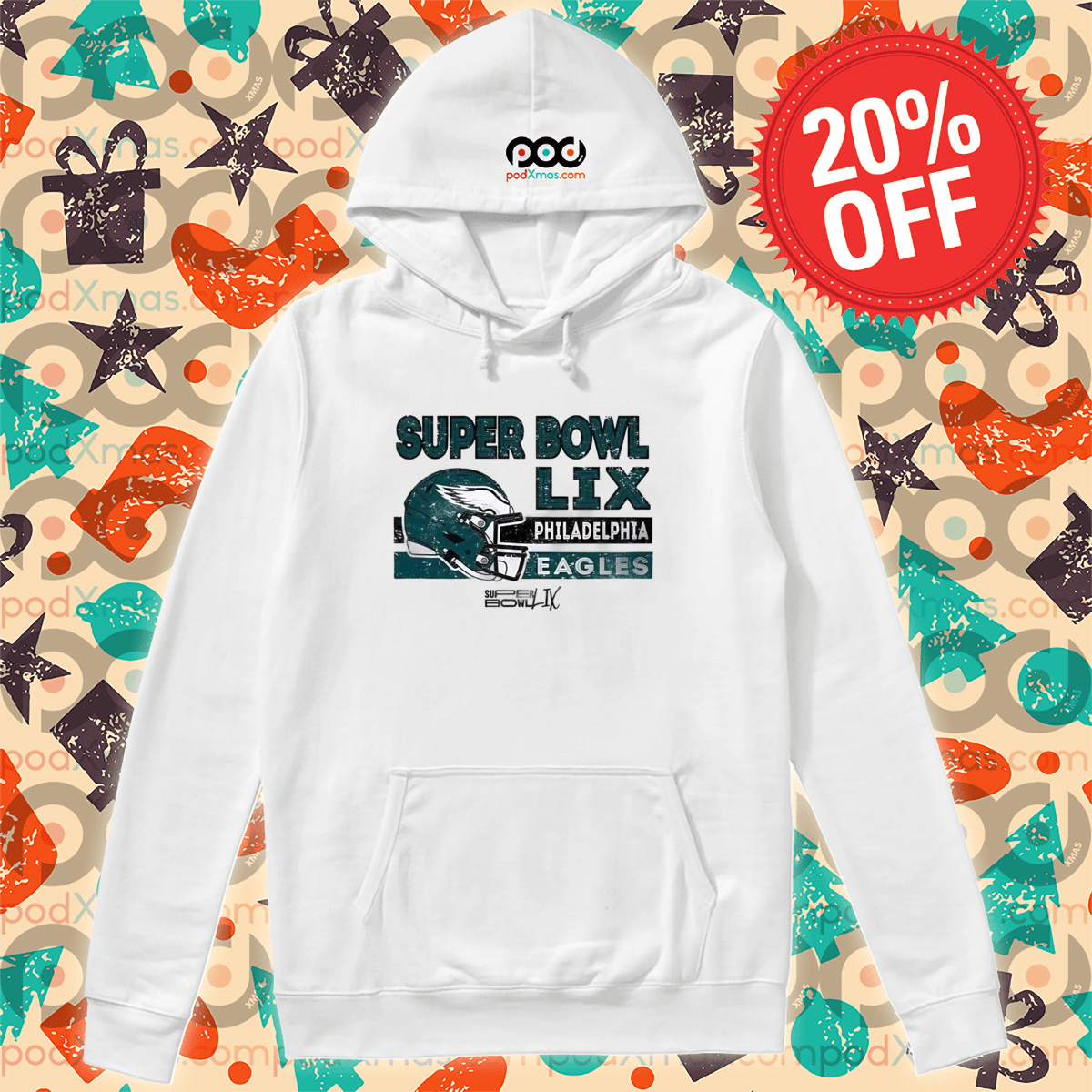 Philadelphia Eagles 2024 Super Bowl Helmet Shirt