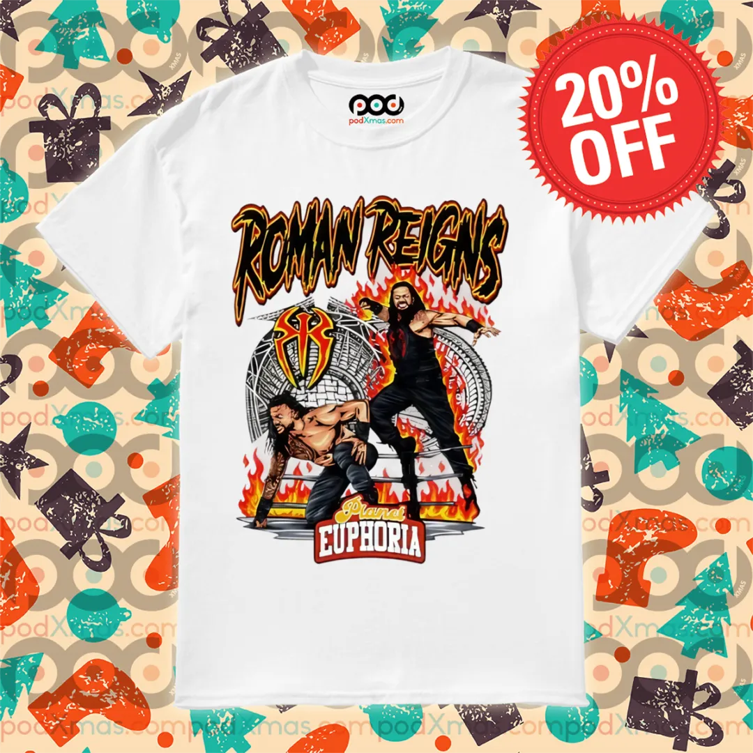 Roman Reigns WWE Player Collage Shirt