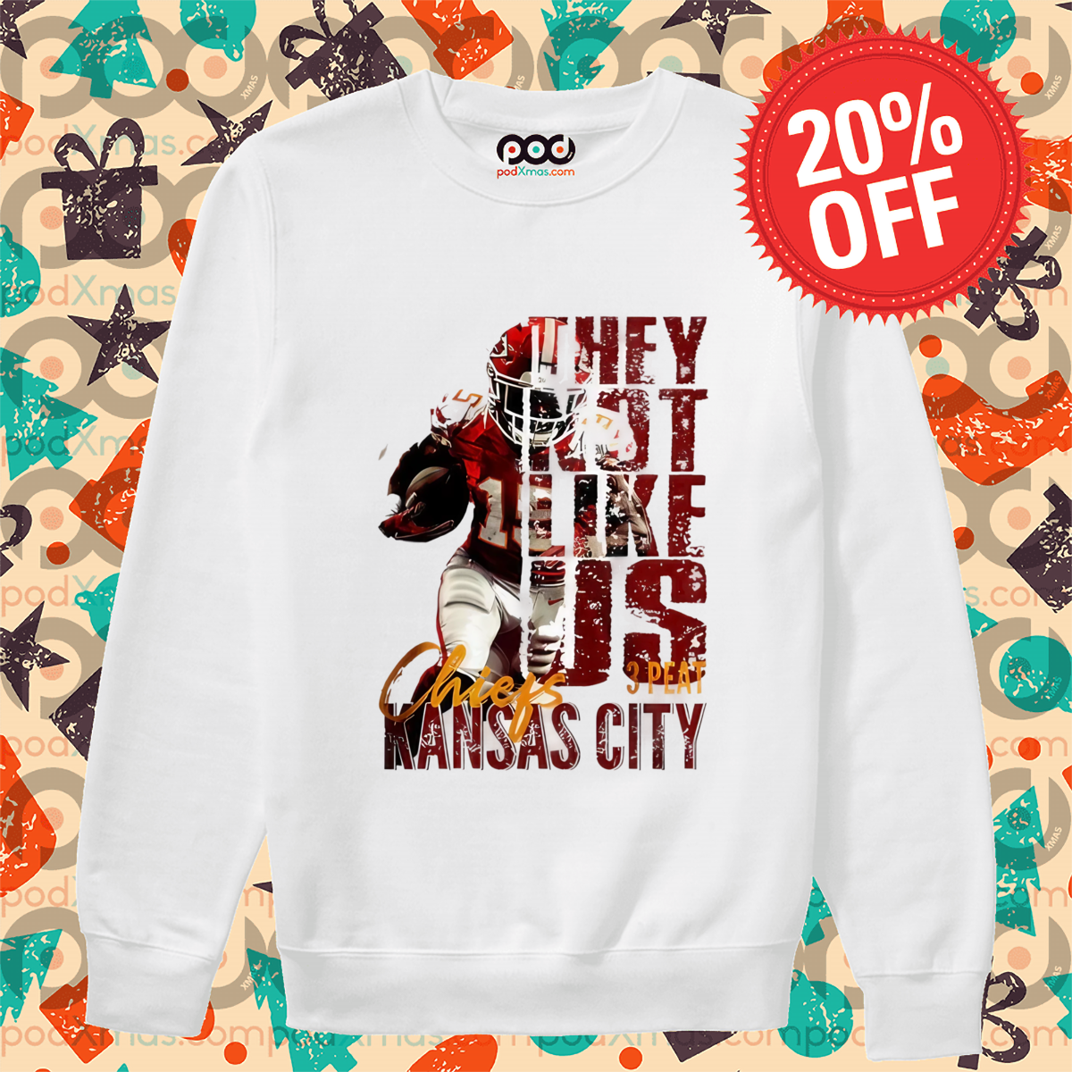 They Not Like Us Kansas City Chiefs 3 Peat Shirt
