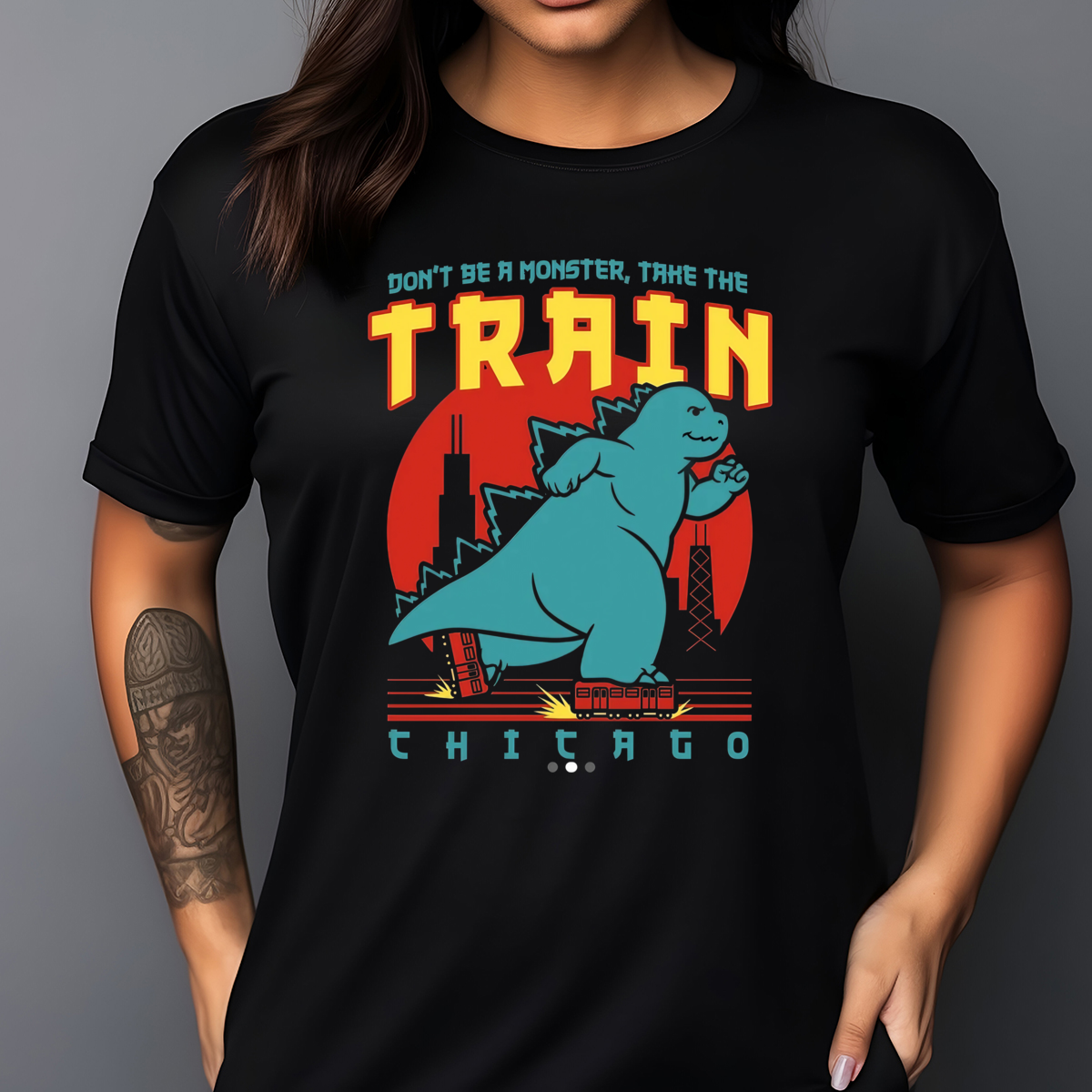 Don't be monster take the train chicago shirt