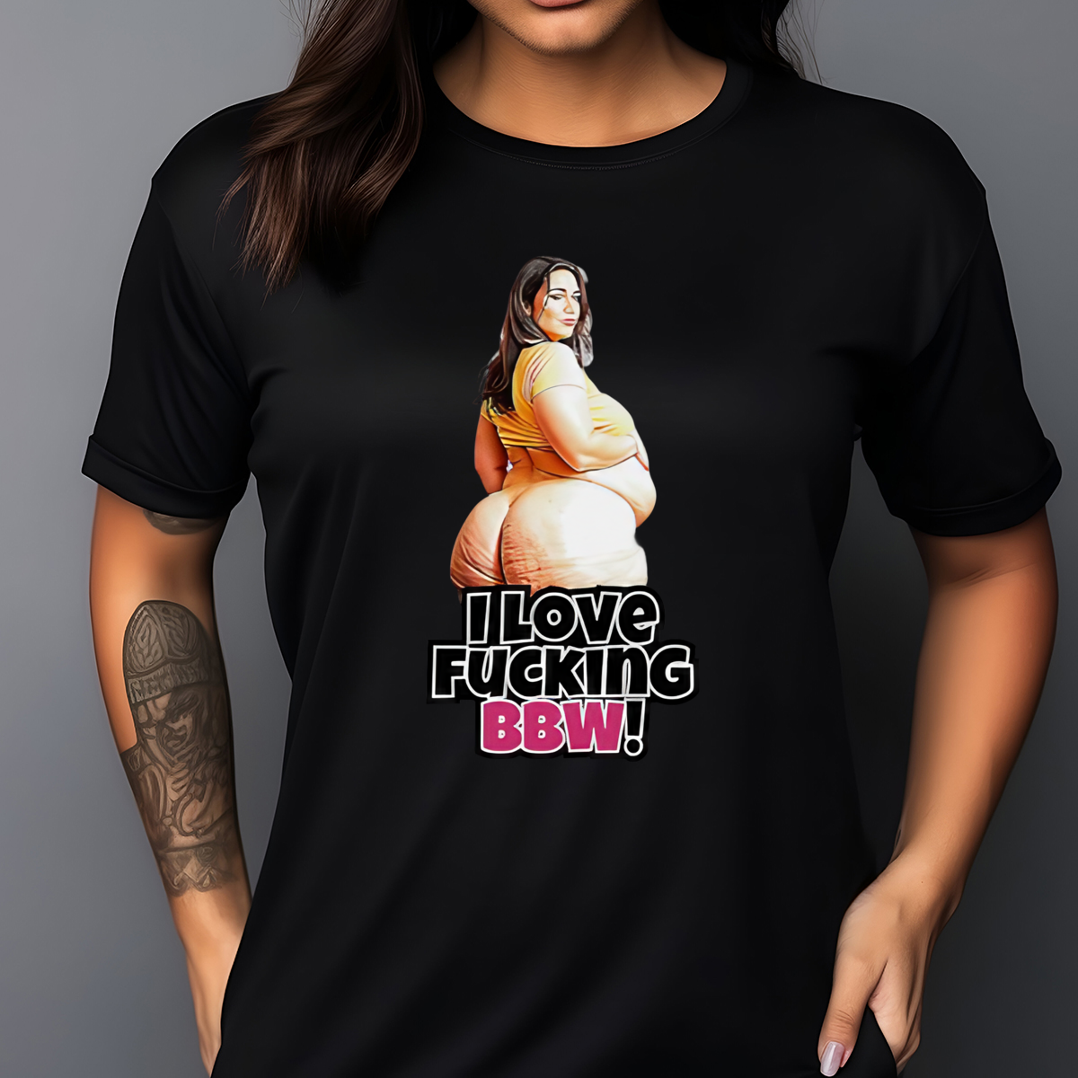 I love fcking BBW meme shirt