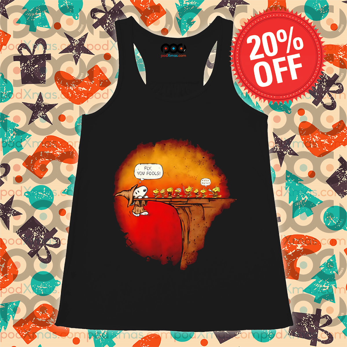 Snoopy and Woodstock Fly You Fools The Grey Beagle Peanut shirt