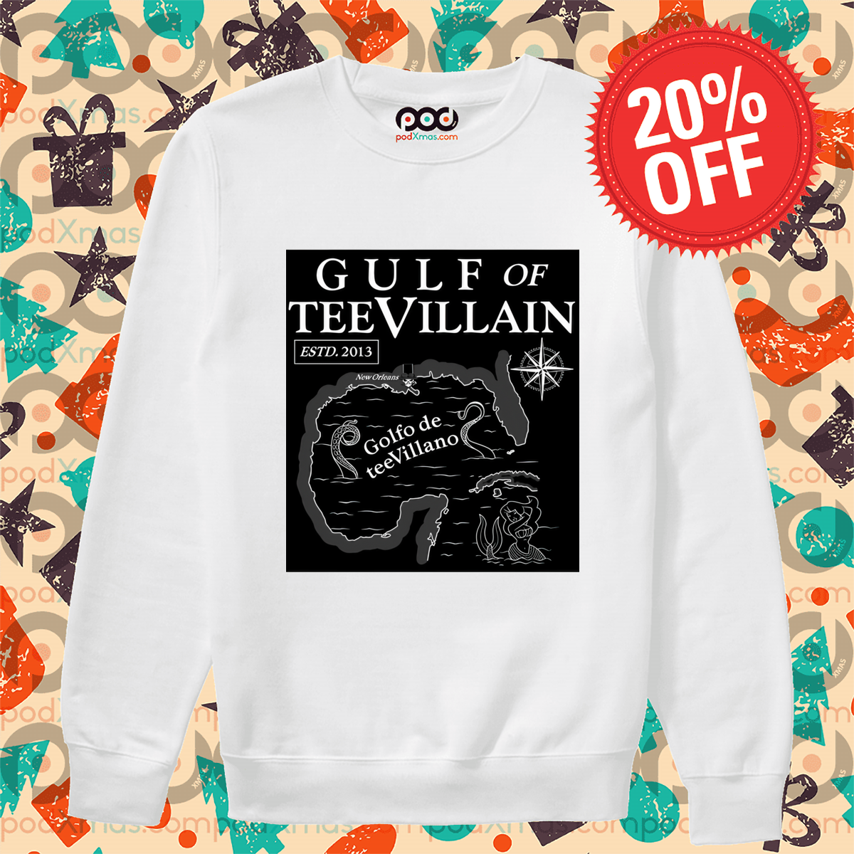 Gulf of tV Gulf of tee villain golfo de tee villano ESTD 2013 shirt