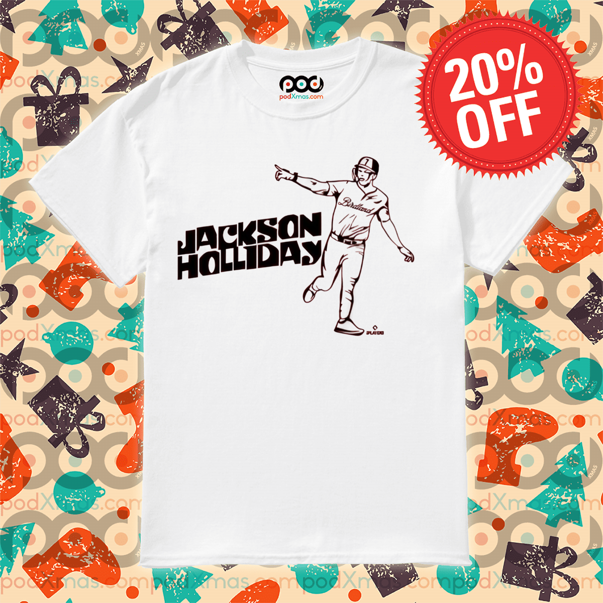 Jackson Holliday Baltimore Orioles Point Pose Shirt