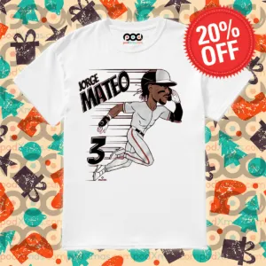 Jorge Mateo Baltimore Orioles Speed caricature shirt