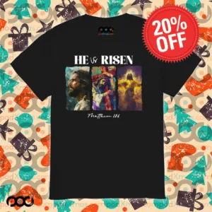 he is risen matthew 28 6 christian shirt