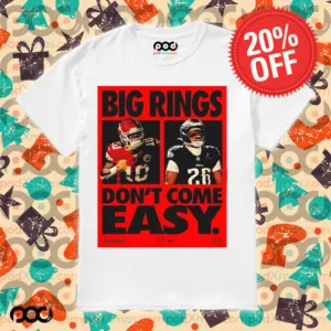 Super Bowl LIX Big Rings Don’t Come Easy Tribute Kansas City Chiefs Vs Philadelphia Eagles Matchup shirt