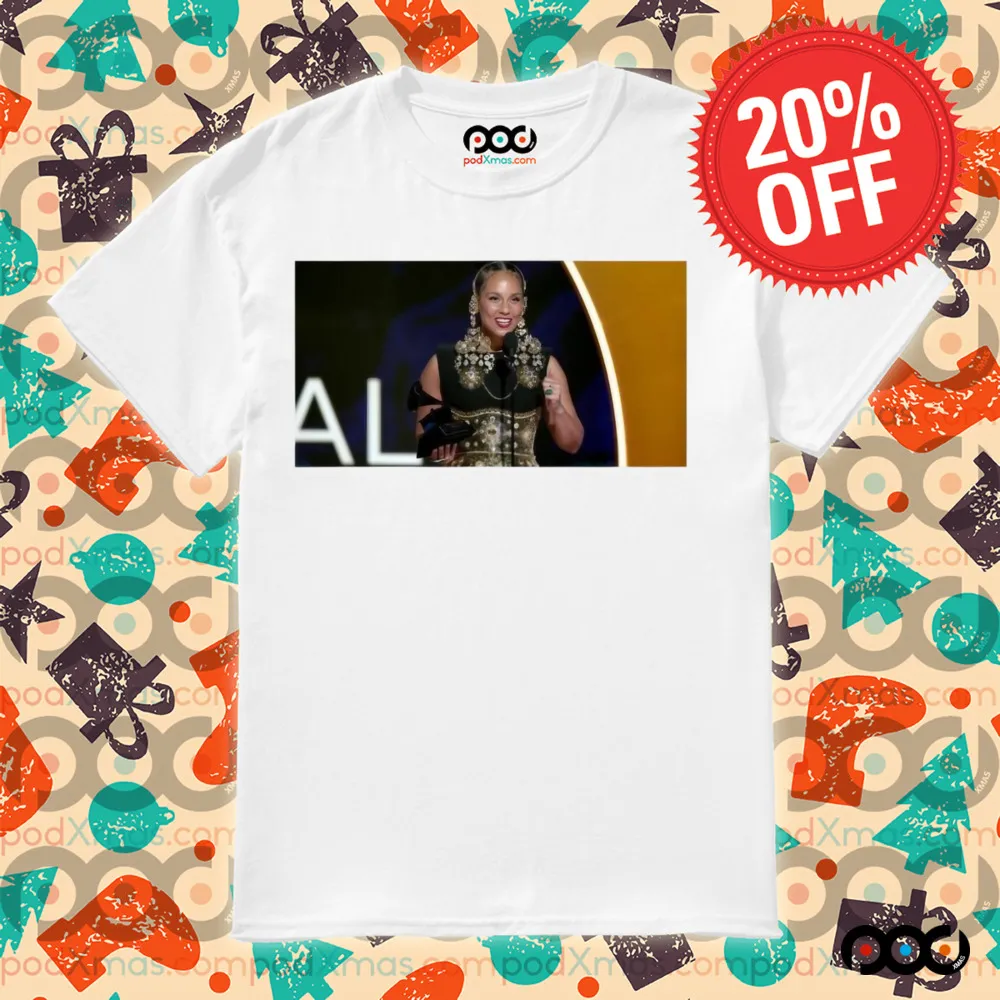 Trendy Alicia Keys Calls Dei A Gift In Grammys Speech Shirt
