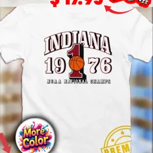 1 Indiana Hoosiers 1976 NCAA National Champs Basketball shirt