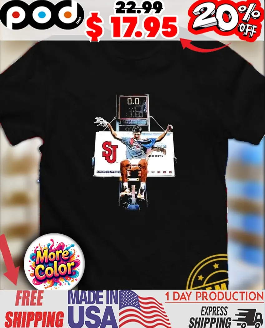 RJ Luis Jr St John’s Red Storm net cutting vintage shirt RJ Luis Jr St John’s Red Storm net cutting vintage shirt