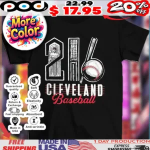 216 baseball Cleveland vintage shirt