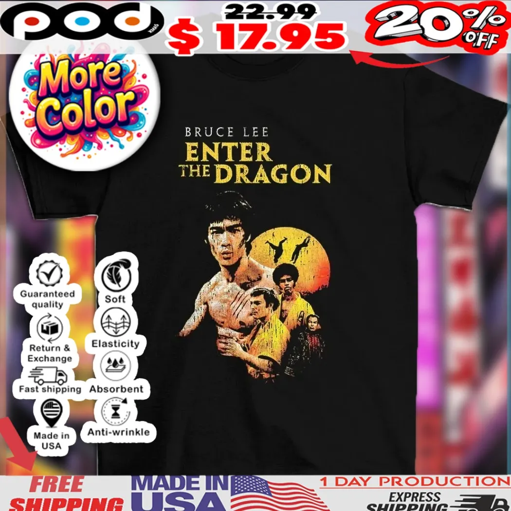 Bruce Lee enter the dragon vintage shirt