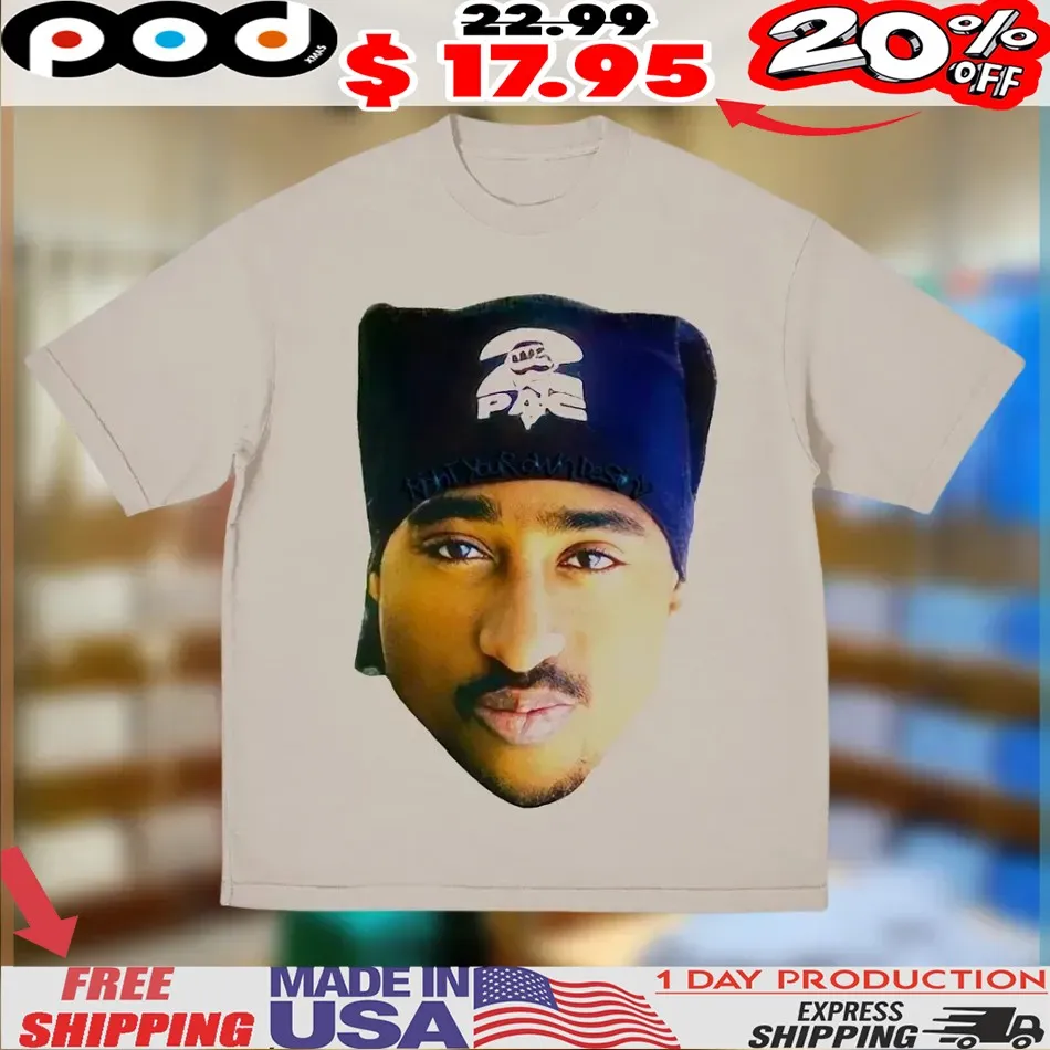 2pac Rapper Big Face Shirt