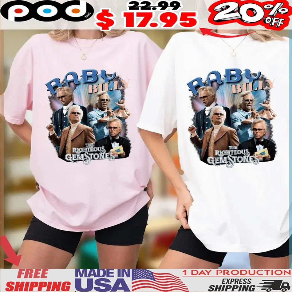 Uncle Baby Billy The Righteous Gemstones Movie Vintage Collage Shirt