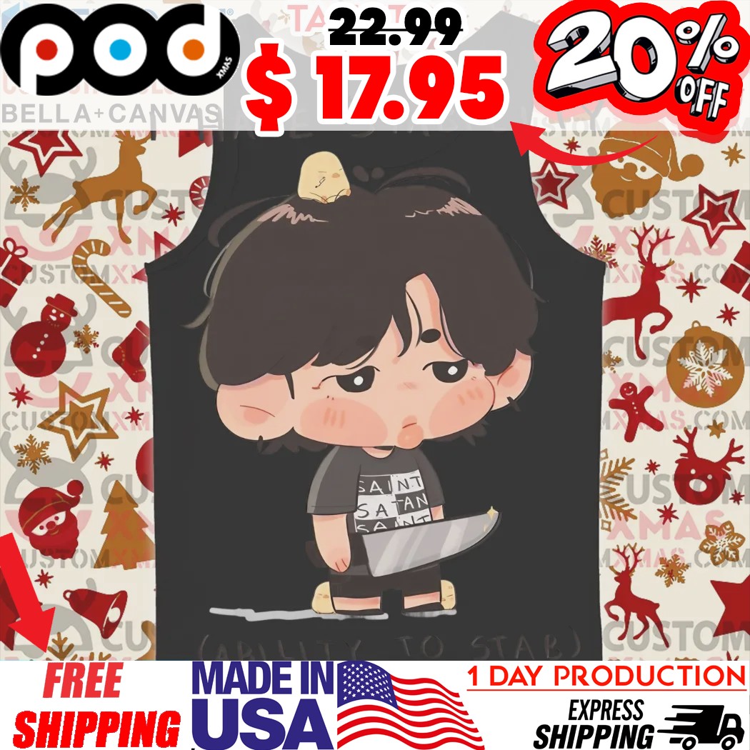 Moody Chibi With A Knife I Have Stability Ability To Stab Shirt