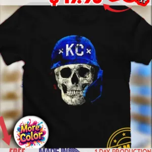 Skull Kansas City Royals Reaper player shirt