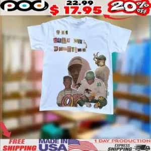 911 Call Me Sometime Ransom Note Letters Shirt