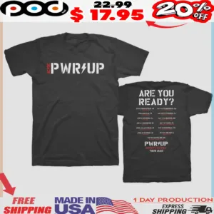 AC DC Are You Ready PWR UP 2025 Tour Dates Shirt