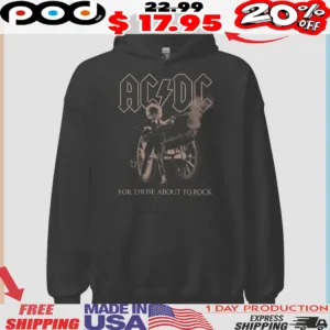 AC DC For Those About To Rock Angus Shirt