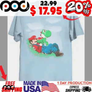 A Plumber and his Pet Mario and Yoshi Chill Cloud Nine Shirt