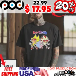 Adhd Sonic And Autism Shadow T-Shirt