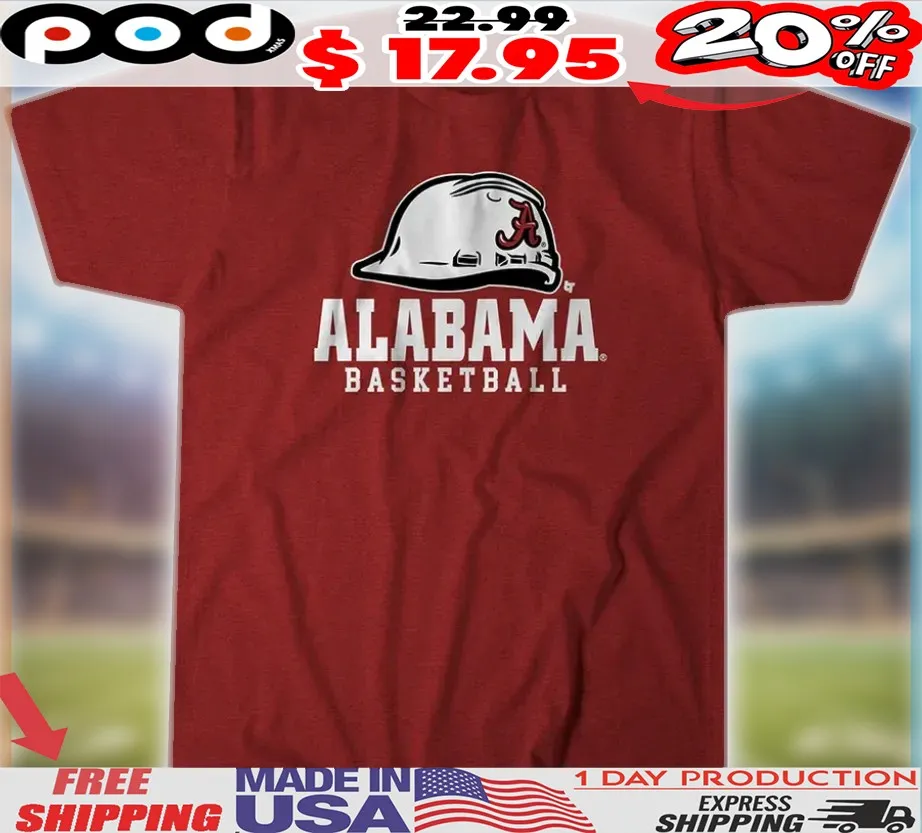 Alabama Crimson Tide Basketball Hard Hat Shirt