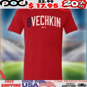 Alex Ovechkin Number 8 Name Number NHL Shirt