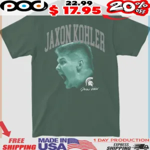 Anon Kohler Michigan State Throwback Football Shirt