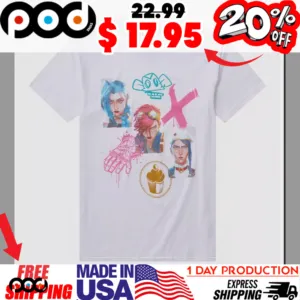 Arcane Graffiti Collage Girls Arcane Vi Gear Natural Shirt