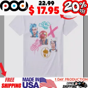 Arcane Graffiti Collage Girls Arcane Vi Gear Natural Shirt (1)