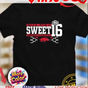 Arkansas Razorbacks 2025 NCAA Men’s Basketball Championship March Madness Sweet 16 shirt