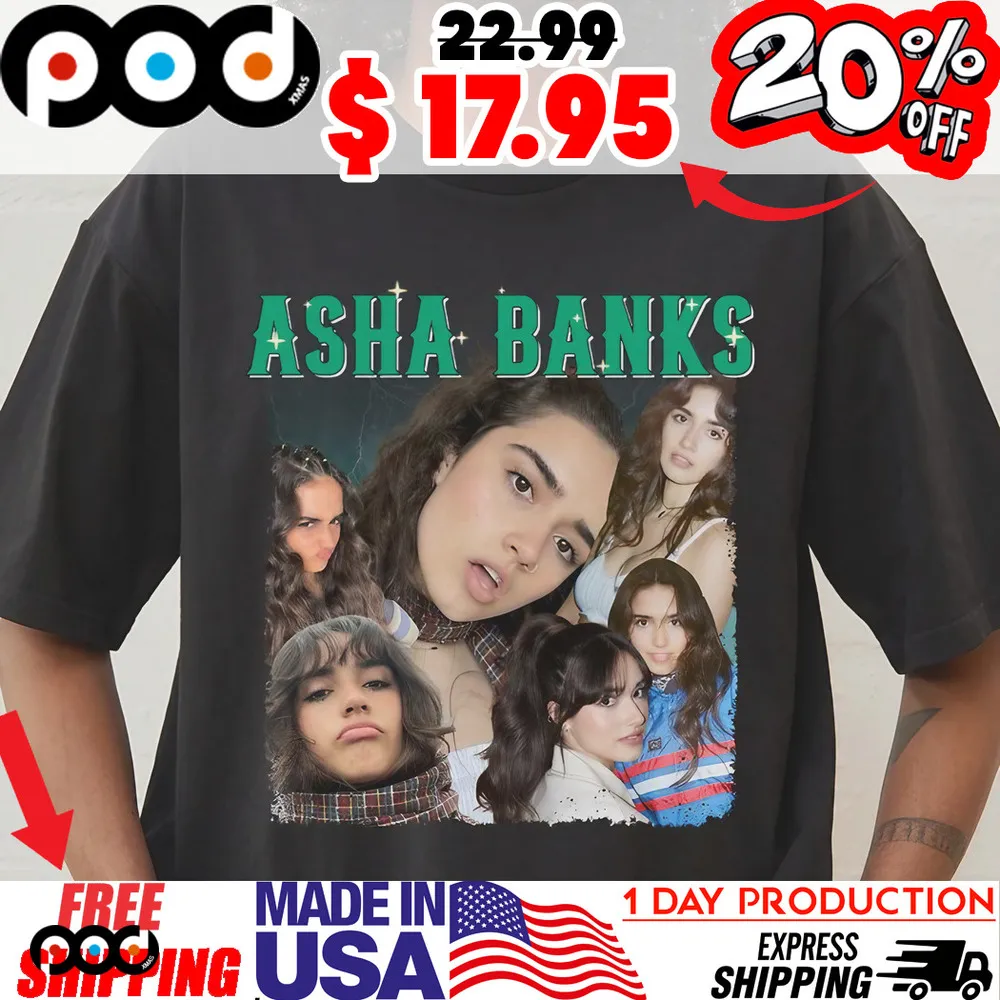 Asha Banks Vintage Photo Collage shirt
