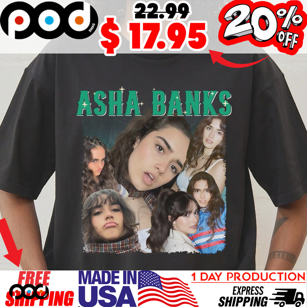 Asha Banks Vintage Photo Collage shirt