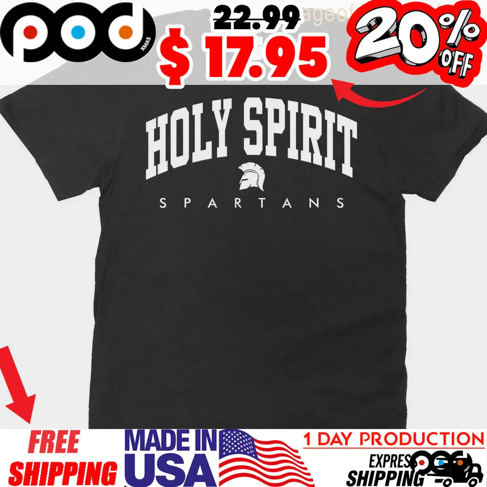 Awesome Holy Spirit Spartans Logo Shirt
