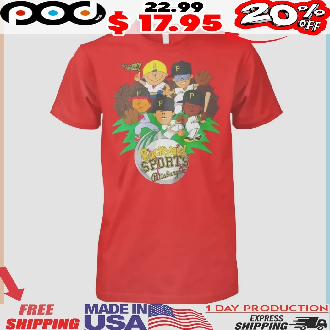 Backyard Sports with Pittsburgh Pirates Baseball Shirt