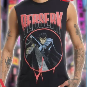 Berserk Guts Bloody Sword Anime Vintage Shirt