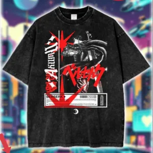Berserk Guts 'The Black Swordsman' Dragon Slayer Anime Streetwear Shirt